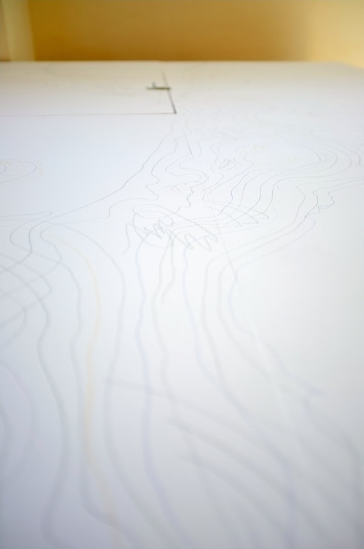 detail Structural wall drawing (Method for listening to an empty space), Sophie Speklé (2020), R.S.O.L.