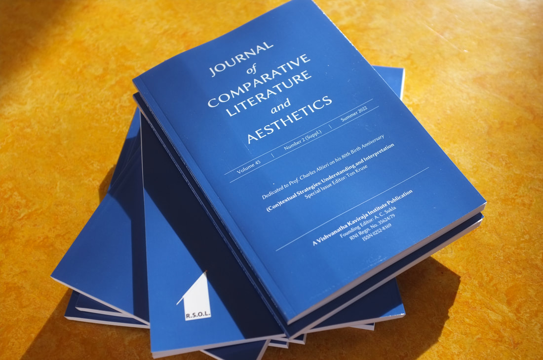 Journal of Comparative Literature and Aesthetics, (Con)textual Strategies: Understanding and Interpretation